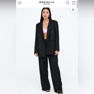 Marcella NYC Petite Warren Black Pants